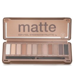BYS Eyeshadow Palette (12x Eyeshadow, 2x Applicator) - Matte 12g/0.42oz