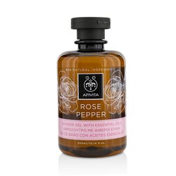 Apivita Rose Pepper Shower Gel with Essential Oils 300ml/10.14oz