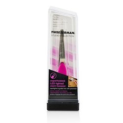 Tweezerman Expertweeze LED Lighted Slant Tweezer (Studio Collection) -