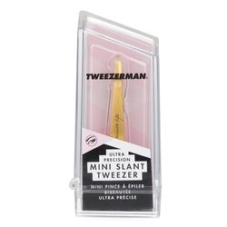Tweezerman Mini Slant Tweezer Ultra Precision (Tin Coated) (Studio Collection) -