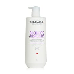 Goldwell Dual Senses Blondes & Highlights Champú Anti-Amarillo (Luminosidad Para Cabello Rubio) 1000ml/33.8oz