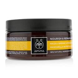 Apivita ماسك مرمم ومغذٍ للشعر بالزيتون والعسل (للشعر الجاف والتالف) 200ml/6.76oz