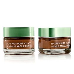 L'Oreal Skin Expert Pure Clay Маска Двойная Упаковка - Отшелушивает и Очищает Поры 2x50ml/1.7oz