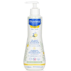 Mustela Nourishing Cleansing Gel with Cold Cream For Hair & Body - For Dry Skin 300ml/10.14oz