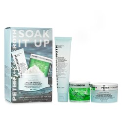 Peter Thomas Roth Soak It Up Kit: Water Drench Cloud Cream Moisturizer 50ml + Water Drench Cloud Cream Cleanser 57ml + Cucumber Gel Mask 50ml 3pcs