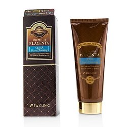 3W Clinic Premium Placenta Clear Foam Cleansing 180ml/6oz
