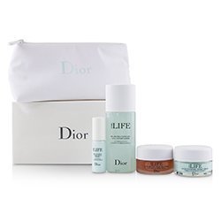 Christian Dior مجموعة Hydra Life للسفر: ماء مرطب موازن + خلاصة مائية مرطبة كريم مرطب منعش + ماسك Glow Better 4pcs