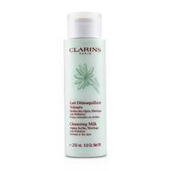 Clarins Leche Limpiadora Anti-Polución Con Hiervas Alpinas, Maringa - Piel Normal a Seca 200ml/6.9oz
