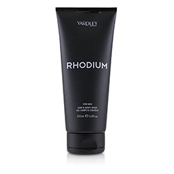 Yardley غسول الشعر والجسم Rhodium 200ml/6.8oz