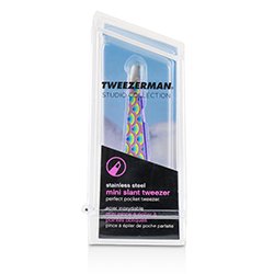 Tweezerman Mini Slant Tweezer (Pattern Prints) - Make Believers Rainbow (Studio Collection)