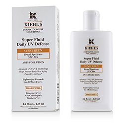 Kiehl's واقي شمسي سائل يومي مضاد للأشعة فوق البنفسجية Dermatologist SPF 50+ - خال من العطور 125ml/4.2oz