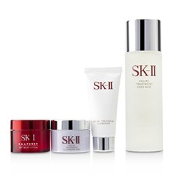 SK II Pitera Full Line Набор: Эссенция 75мл + R.N.A. Power Молочный Лосьон 15г + Очищающий Гель 15г + Очищающее Средство 20г 5pcs