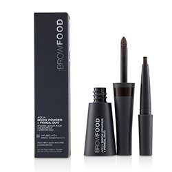 LashFood BrowFood Aqua Brow Powder + Pencil Duo - # Dark Brunette -