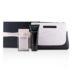 Narciso Rodriguez For Her Coffret: Eau De Parfum Spray 50ml/1.6oz + Her Body Lotion 75ml/2.5oz + Pouch 2pcs+1Pouch