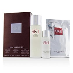SK II Pitera Essence Set: Facial Treatment Clear Lotion 30ml + Facial Treatment Essence 75ml + Facial Treatment Mask 1sheet 3pcs