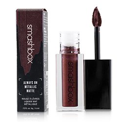 Smashbox Always On Metallic Matte Lipstick - Vino Noir (Burgundy & Red Pearl) 4ml/0.13oz