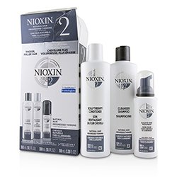Nioxin 3D Care System Kit 2 - For Natural Hair, Progressed Thinning, Light Moisture (Box Slightly Damaged) 3pcs