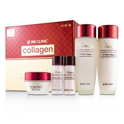 3W Clinic 3W Clinic Collagen Skin Care Set: Softener 150ml + Emulsion 150ml + Cream 60ml + Softener 30ml + Emulsion 30ml 5pcs