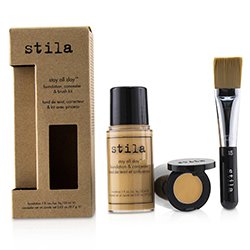 Stila Stay All Day Foundation, Concealer & Brush Kit - # 9 Medium 2pcs