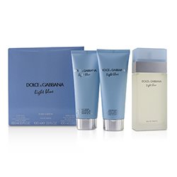 Dolce & Gabbana مجموعة Light Blue: ماء تواليت سبراي 100مل/3.3 أوقية + كريم للجسم 100مل/3.3 أوقية + جل B & S 100مل/3.3 أوقية 3pcs