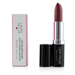 Laura Geller أحمر شفاه غني باللون مضاد لآثار التقدم بالسن - # نعناع زهري 4g/0.14oz