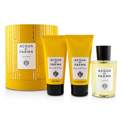 Acqua Di Parma مجموعة Colonia: ماء كولونيا سبراي 100مل/3.4 أوقية + جل حمام ودش 75مل/2.5 أوقية + كريم للجسم 75مل/2.5 أوقية 3pcs