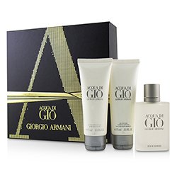 Giorgio Armani Acqua Di Gio Набор: Туалетная Вода Спрей 50мл/1.7унц + Универсальный Шампунь для Тела и Волос 75мл/2.5унц + Бальзам после Бритья 75мл/2.5унц 3pcs