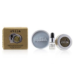 Stila Magnificent Metals Foil Finish Eye Shadow With Mini Stay All Day Liquid Eye Primer - Vintage Black Gold (Box Damaged) 2pcs