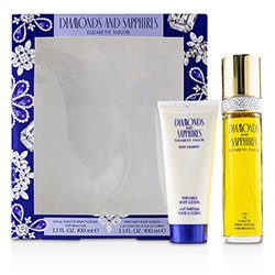 אליזבת טיילור Diamonds & Sapphires Coffret: Eau De Toilette Spray 100ml/3.3oz + Perfumed Body Lotion 100ml/3.3oz 2pcs