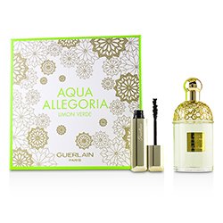 Guerlain Aqua Allegoria Limon Verde Coffret: Eau De Toilette Spray 125ml/4.2oz + Cils D'Enfer Maxi Lash Volume Creating-Curl Sculpting Mascara 01 Noir 8.5ml/0.28oz 2pcs