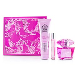 Versace Bright Crystal Absolu Coffret: Eau De Parfum Spray 90ml/3oz + Gel de Baño & Ducha Perfumado 150m/5oz + Eau De Parfum Roller Ball 10ml/0.3oz 3pcs