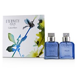 Calvin Klein Eternity Aqua Coffret: Eau De Toilette Spray 100ml/3.4oz + Loción Para Después de Afeitar 100ml/3.4oz 2pcs