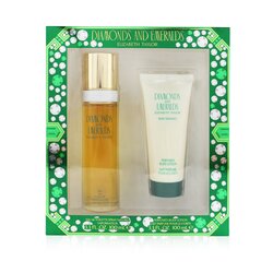 Elizabeth Taylor Diamond & Emerald Coffret: Eau De Toilette Spray 100ml/3.3oz + Perfumed Body Lotion 100ml/3.3oz 2pcs