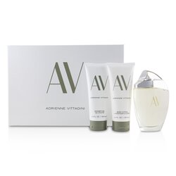 Adrienne Vittadini AV Coffret:Eau De Parfum Spray 90ml/3oz + Body Lotion 100ml/3.4oz + Shower Gel100 ml 3pcs