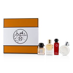 Hermes مجموعة مصغر: Twilly D'Hermes, Jour D'Hermes Absolu, Eau De Rhubarbe Ecarlate, Eau Des Merveilles 4x7.5ml/0.25oz