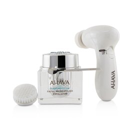 Ahava Diamond Glow Facial Micro-Polish Exfoliator (1x Micro-Exfoliating Cream 50ml, 1x Cleansing Device, 1x Brush Head) -
