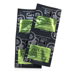 Apivita Express Beauty Mascarilla Facial con Pepino (Hidratante Intensiva) 6x(2x8ml)
