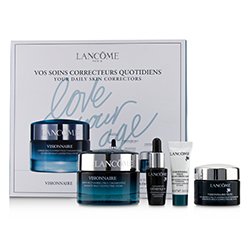 Lancôme Visionnaire Set: Advanced Multi-Correcting Cream+Nuit Beauty Sleep Perfector+Eye Balm+Genifique Advanced Concentrate 4pcs