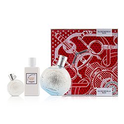 Hermes Eau Des Merveilles Bleue Coffret: Eau De Toilette Spray 50ml/1.6oz + Loción Corporal Hidratante 40ml/1.35oz + Eau De Toilette 7.5ml/0.25oz 3pcs