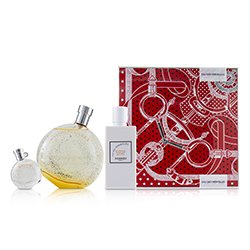 Hermes Eau Des Merveilles Набор: Туалетная Вода Спрей 100мл/3.3унц + Увлажняющий Лосьон для Тела 80мл/2.7унц + Туалетная Вода 7.5мл/0.25унц 3pcs