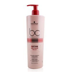 Schwarzkopf BC Bonacure Peptide Repair Rescue Acondicionador Limpiador Micelar (Para Cabello Dañado Normal a Grueso) 500ml/16.9oz