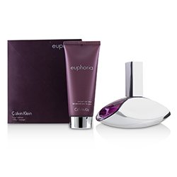 קלווין קליין Euphoria Coffret: Eau De Parfum Spray 100ml/3.4oz + Sensual Skin Lotion 100ml/3.4oz (Box Slightly Damaged) 2pcs