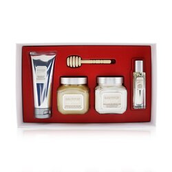 Laura Mercier Almond Coconut Milk Luxe Body Collection: Eau De Toilette Spray 15ml/0.5oz + Souffle Body Creme 200ml/6.7oz + Honey Bath 200ml/6.7oz + Creme Body Wash 100ml/3.4oz 4pcs