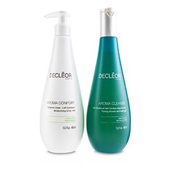 Decleor Caring Body Duo : Aroma Cleanse Toning Shower & Bath Gel 400ml + Aroma Confort Moisturising Body Milk 400m 2pcs