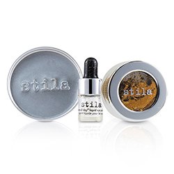 Stila Magnificent Metals Foil Finish Eye Shadow With Mini Stay All Day Liquid Eye Primer - Comex Gold (Unboxed) 2pcs