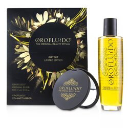 Orofluido The Original Beauty Ritual Limited Edition Gift Set: Original Elixir 100ml + Compact Mirror 2pcs