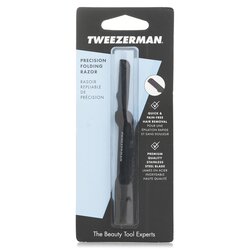 Tweezerman Precision Folding Brow Razor - Black