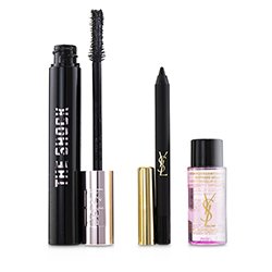 Yves Saint Laurent Mascara Volume Effect Faux Cils The Shock Set - # No. 1 (Mascara x1, Waterproof Eye Pencil x1, Makeup Remover x1) 3pcs