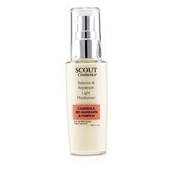 SCOUT Cosmetics Balance & Replenish Light Moisturiser with Calendula, Red Mandarin & Pumpkin 50ml/1.7oz