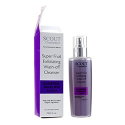 SCOUT Cosmetics Super Fruit Отшелушивающее Очищающее Средство с Черникой, Виноградом и Акаи (Коробка Слегка Повреждена) 150ml/5.1oz